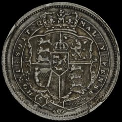 1816 George III Milled Silver Shilling Reverse