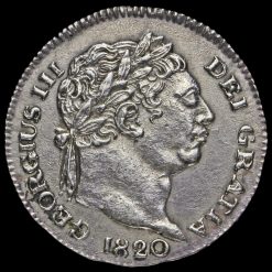 1820 George III Milled Silver Maundy Penny Obverse