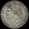 1823 George IV Milled Silver Half Crown Obverse