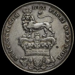 1825 George IV Bare Head Milled Silver Shilling Reverse