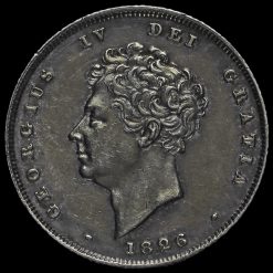 1826 George IV Milled Silver Shilling Obverse