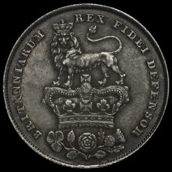 1826 George IV Milled Silver Shilling Reverse