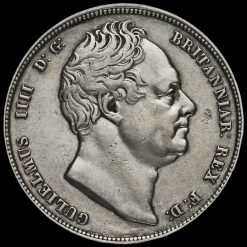1834 William IV Milled Silver Half Crown Obverse