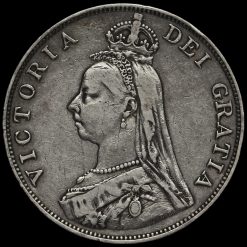 1889 Queen Victoria Double Florin Obverse