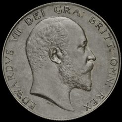 1902 Edward VII Silver Matt Proof Half Crown Obverse