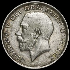 1915 George V Silver Half Crown Obverse