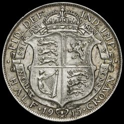 1915 George V Silver Half Crown Reverse