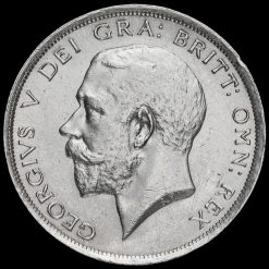 1918 George V Silver Half Crown Obverse