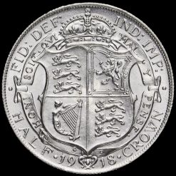 1918 George V Silver Half Crown Reverse