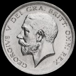 1918 George V Silver Half Crown Obverse