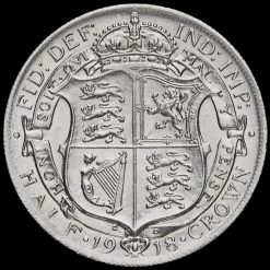 1918 George V Silver Half Crown Reverse