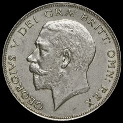 1923 George V Silver Half Crown Obverse
