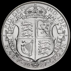 1927 George V Silver Half Crown Reverse