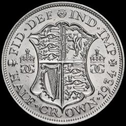 1934 George V Silver Half Crown Reverse