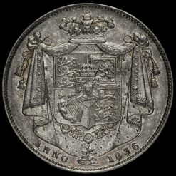 1836 William IV Milled Silver Half Crown Reverse