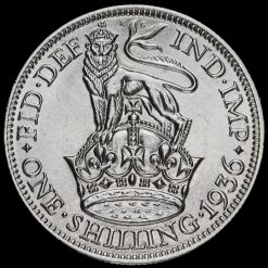 1936 George V Silver Shilling Reverse