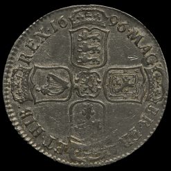 1696 William III Early Milled Silver Half Crown Reverse