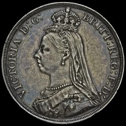 1887 Queen Victoria Jubilee Head Silver Crown Obverse