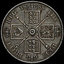 1888 Queen Victoria Jubilee Head Silver Double Florin Reverse