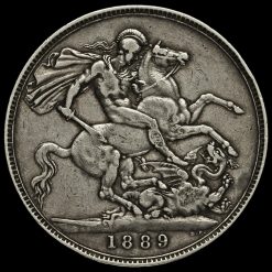 1889 Queen Victoria Jubilee Head Silver Crown Reverse