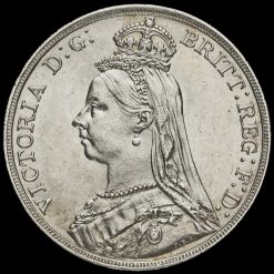 1892 Queen Victoria Jubilee Head Silver Crown Obverse