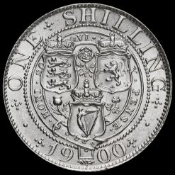 1900 Queen Victoria Veiled Head Silver Shilling Reverse
