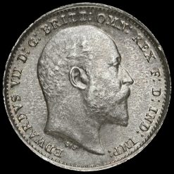1910 Edward VII Silver Threepence Obverse