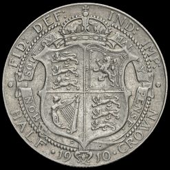 1910 Edward VII Silver Half Crown Reverse