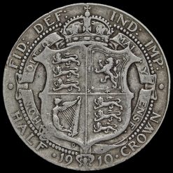 1910 Edward VII Silver Half Crown Reverse