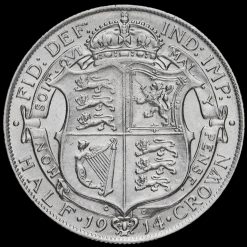 1914 George V Silver Half Crown Reverse
