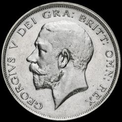 1915 George V Silver Half Crown Obverse