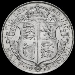 1915 George V Silver Half Crown Reverse