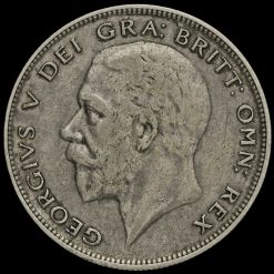 1930 George V Silver Half Crown Obverse
