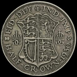 1930 George V Silver Half Crown Reverse