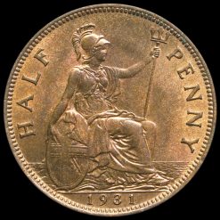 1931 George V Halfpenny Reverse