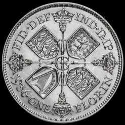 1936 George V Silver Florin Reverse