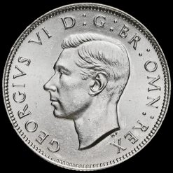 1946 George VI Silver Two Shilling Coin / Florin Obverse