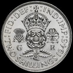 1946 George VI Silver Two Shilling Coin / Florin Reverse