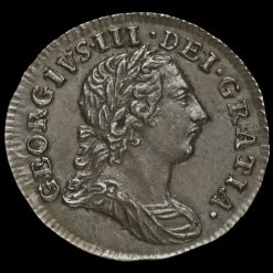 1772 George III Early Milled Silver Maundy Twopence Obverse