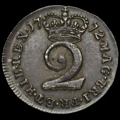 1772 George III Early Milled Silver Maundy Twopence Reverse