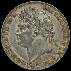 1822 George IV Milled Silver Secundo Crown Obverse