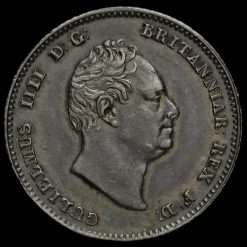 1836 William IV Milled Silver Fourpence / Groat Obverse