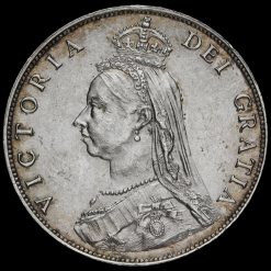 1887 Queen Victoria Jubilee Head Silver Florin Obverse