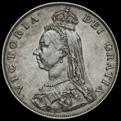 1887 Queen Victoria Jubilee Head Silver Florin Obverse