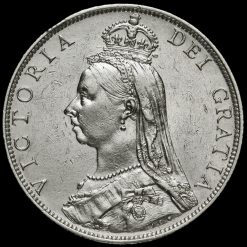 1888 Queen Victoria Jubilee Head Silver Florin Obverse