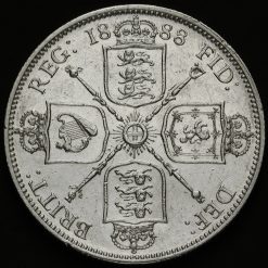 1888 Queen Victoria Jubilee Head Silver Florin Reverse