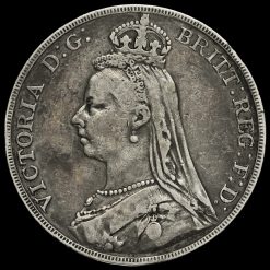 1890 Queen Victoria Jubilee Head Silver Crown Obverse