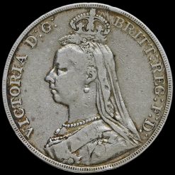 1891 Queen Victoria Jubilee Head Silver Crown Obverse