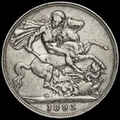 1893 Queen Victoria Veiled Head Silver LVI Crown Reverse