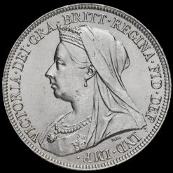 1896 Queen Victoria Veiled Head Silver Shilling Obverse